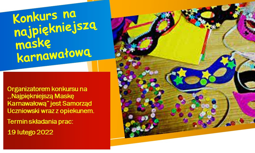 Konkurs na najpiękniejszą maskę karnawałową do 12.03