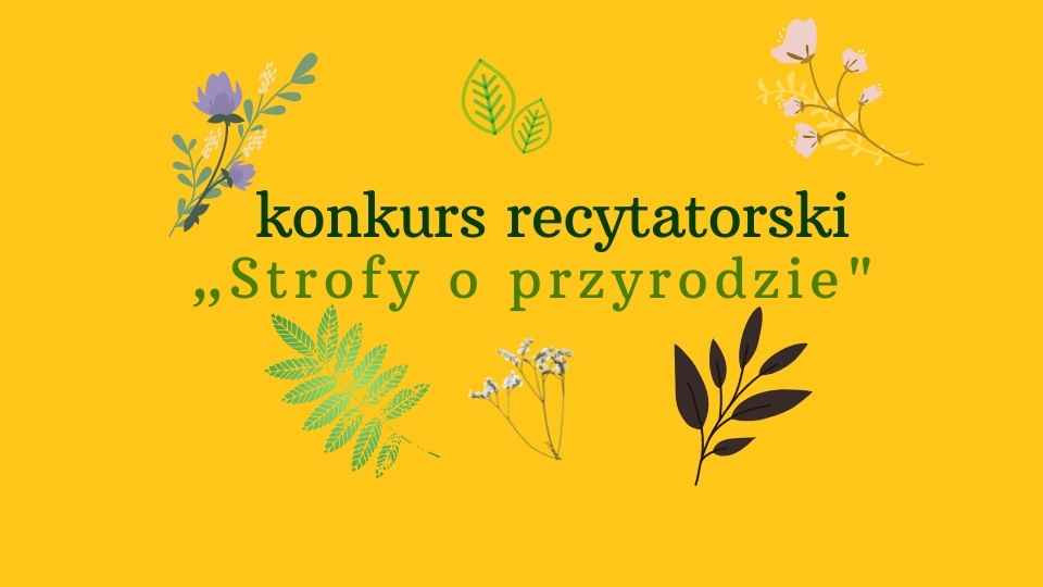 konkurs recytatorski dla kl. 4 – 8