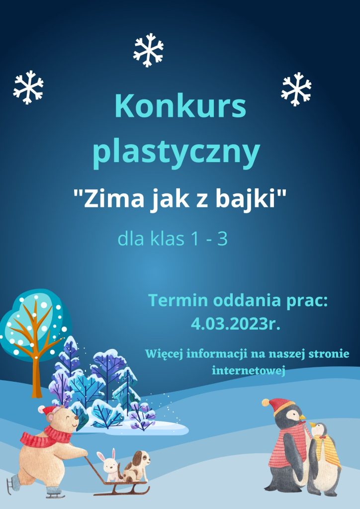 „Zima jak z bajki” – konkurs dla klas 1 – 3