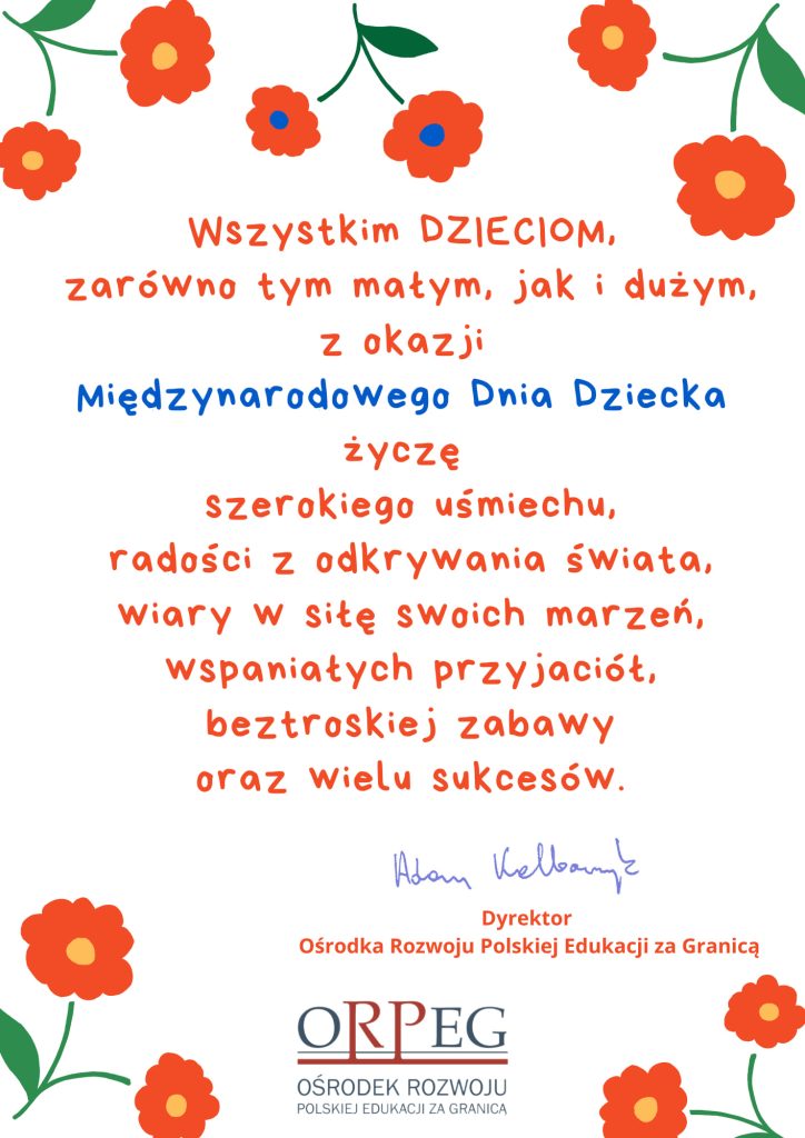 ŻYCZENIA z okazji Dnia Dziecka
